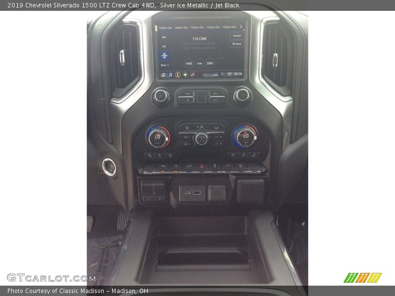 Silver Ice Metallic / Jet Black 2019 Chevrolet Silverado 1500 LTZ Crew Cab 4WD