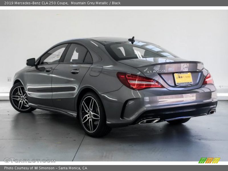 Mountain Grey Metallic / Black 2019 Mercedes-Benz CLA 250 Coupe