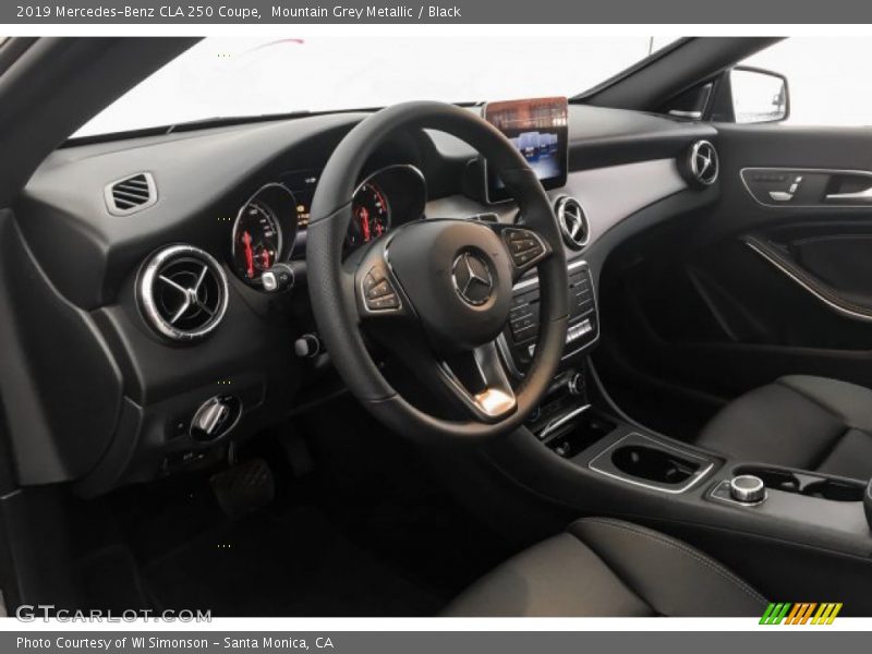 Mountain Grey Metallic / Black 2019 Mercedes-Benz CLA 250 Coupe