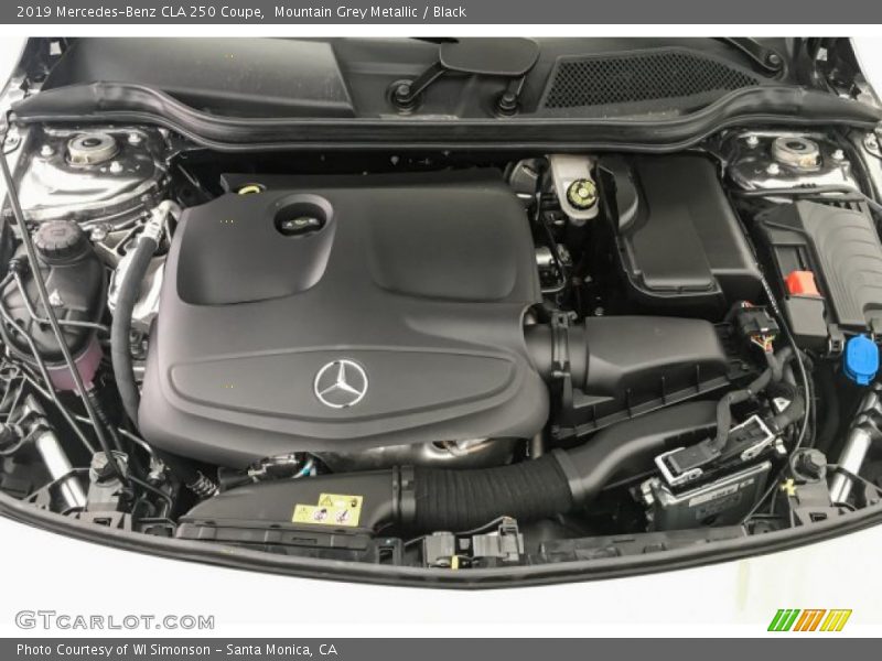 Mountain Grey Metallic / Black 2019 Mercedes-Benz CLA 250 Coupe
