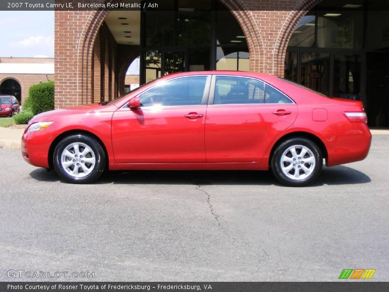 Barcelona Red Metallic / Ash 2007 Toyota Camry LE