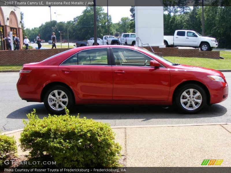Barcelona Red Metallic / Ash 2007 Toyota Camry LE