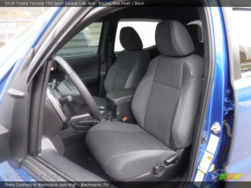 Blazing Blue Pearl / Black 2018 Toyota Tacoma TRD Sport Double Cab 4x4