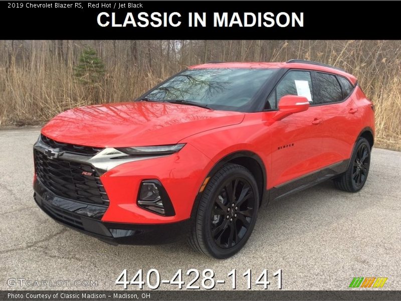 Red Hot / Jet Black 2019 Chevrolet Blazer RS