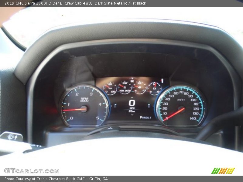 Dark Slate Metallic / Jet Black 2019 GMC Sierra 2500HD Denali Crew Cab 4WD