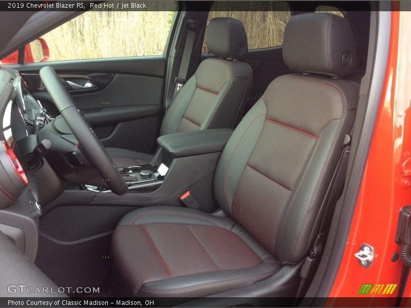 Front Seat of 2019 Blazer RS