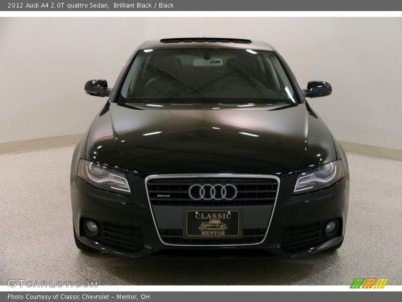 Brilliant Black / Black 2012 Audi A4 2.0T quattro Sedan