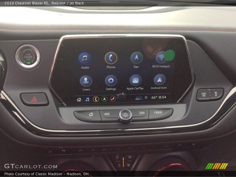 Controls of 2019 Blazer RS