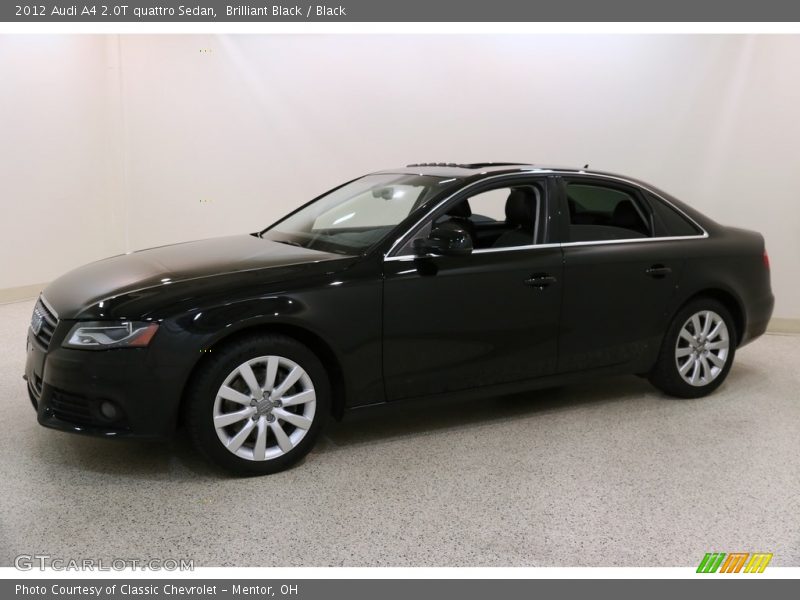 Brilliant Black / Black 2012 Audi A4 2.0T quattro Sedan