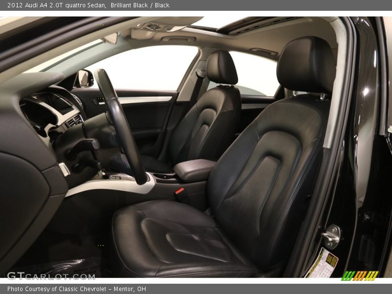 Brilliant Black / Black 2012 Audi A4 2.0T quattro Sedan