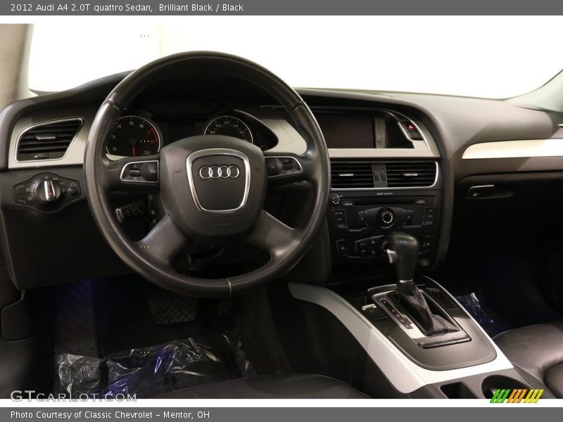 Brilliant Black / Black 2012 Audi A4 2.0T quattro Sedan