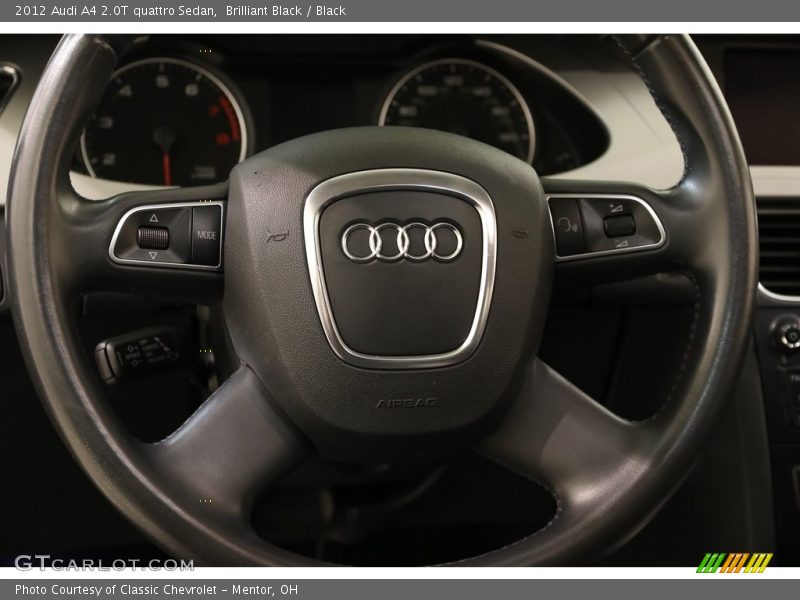 Brilliant Black / Black 2012 Audi A4 2.0T quattro Sedan