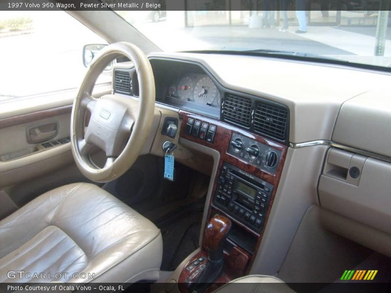 Pewter Silver Metallic / Beige 1997 Volvo 960 Wagon