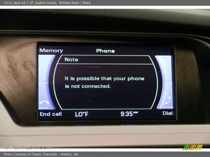 Brilliant Black / Black 2012 Audi A4 2.0T quattro Sedan