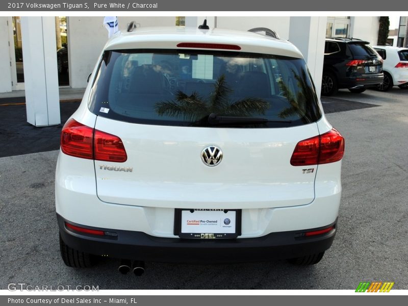 Pure White / Charcoal 2017 Volkswagen Tiguan S