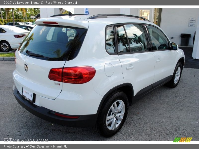 Pure White / Charcoal 2017 Volkswagen Tiguan S