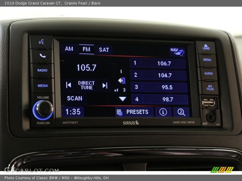 Granite Pearl / Black 2019 Dodge Grand Caravan GT