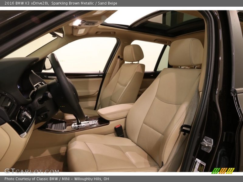 Sparkling Brown Metallic / Sand Beige 2016 BMW X3 xDrive28i