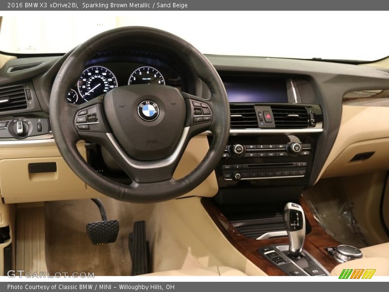 Sparkling Brown Metallic / Sand Beige 2016 BMW X3 xDrive28i