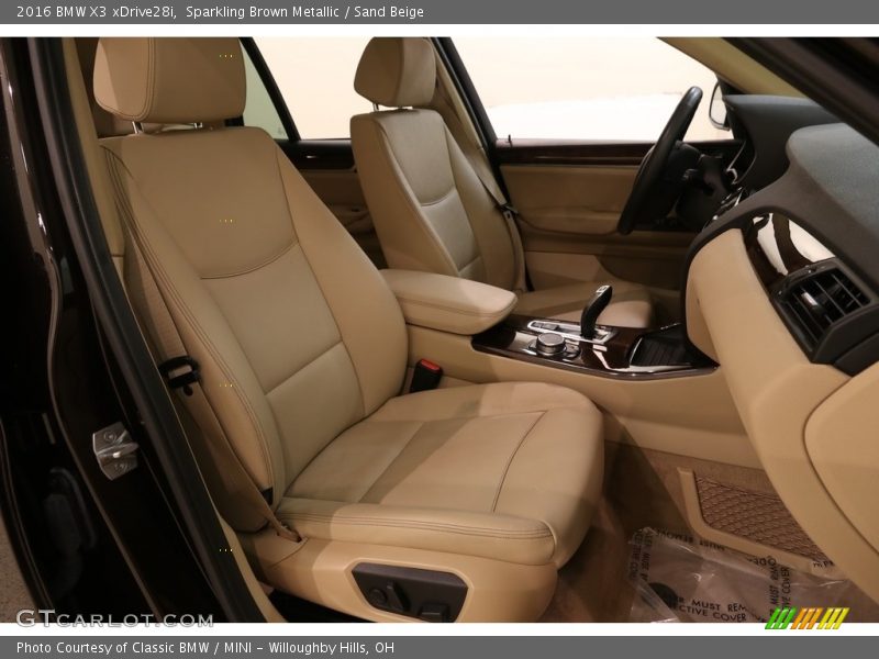 Sparkling Brown Metallic / Sand Beige 2016 BMW X3 xDrive28i