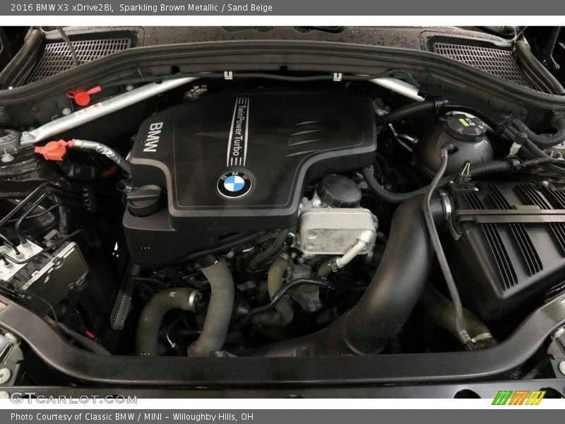 Sparkling Brown Metallic / Sand Beige 2016 BMW X3 xDrive28i
