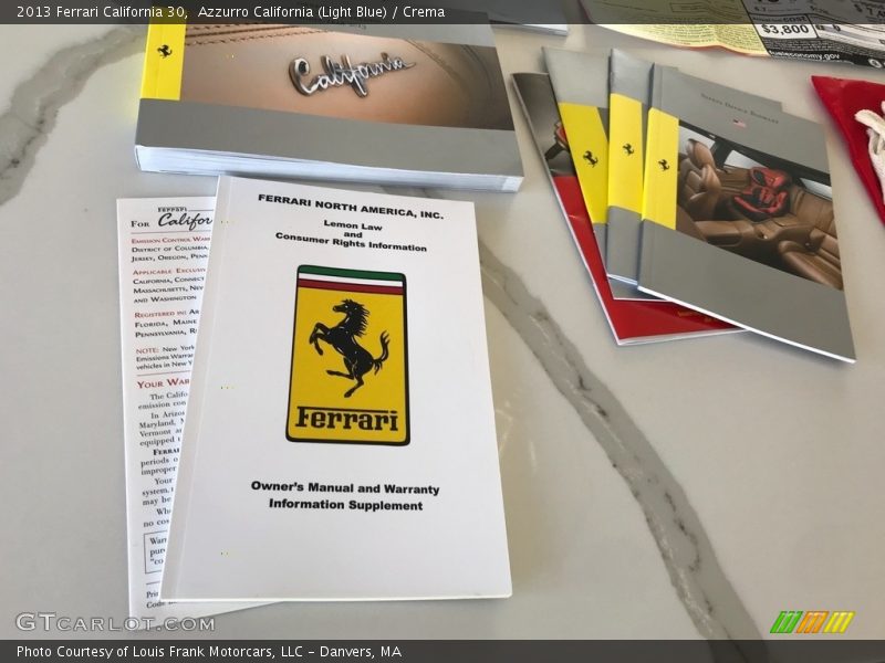 Books/Manuals of 2013 California 30