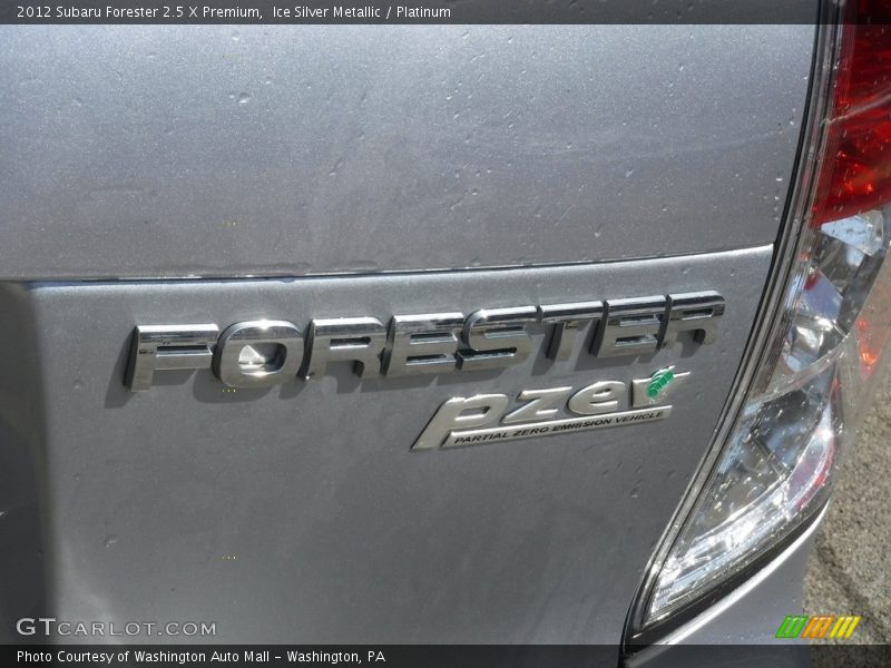 Ice Silver Metallic / Platinum 2012 Subaru Forester 2.5 X Premium