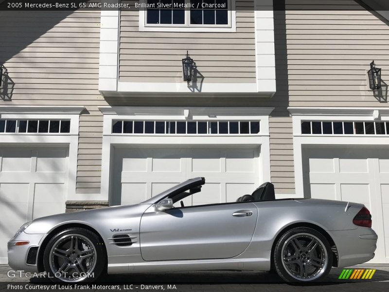 Brilliant Silver Metallic / Charcoal 2005 Mercedes-Benz SL 65 AMG Roadster