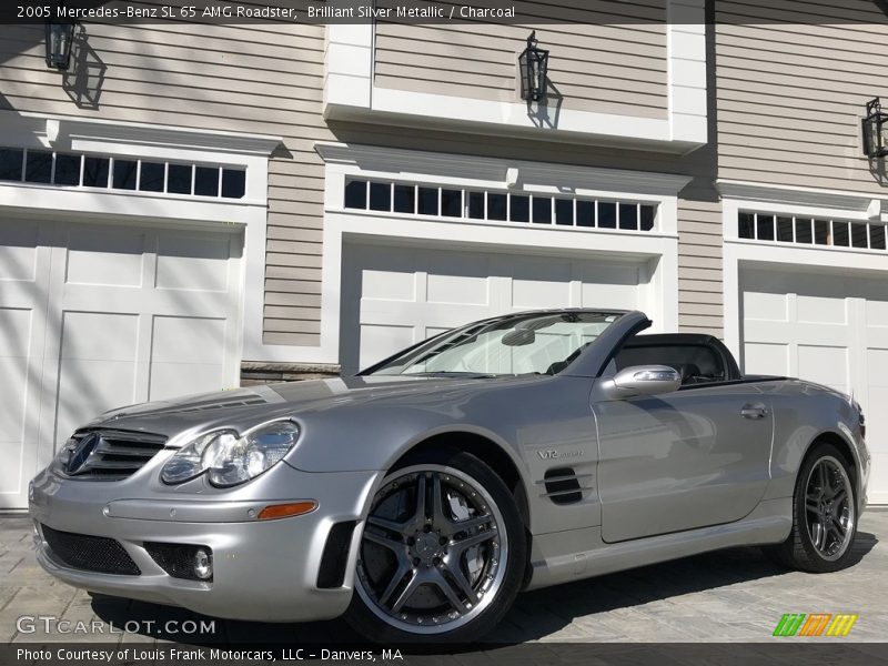 Brilliant Silver Metallic / Charcoal 2005 Mercedes-Benz SL 65 AMG Roadster