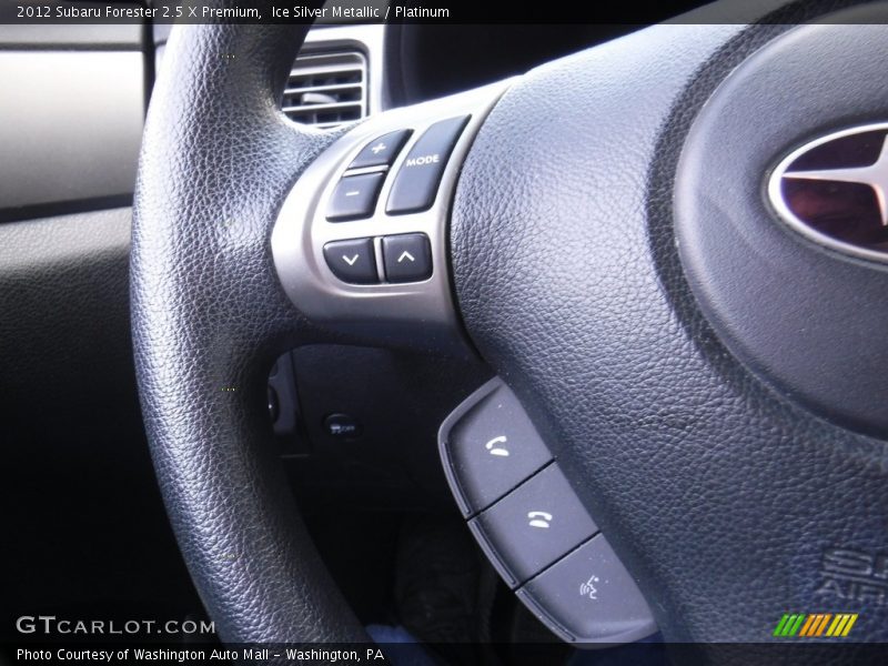 Ice Silver Metallic / Platinum 2012 Subaru Forester 2.5 X Premium