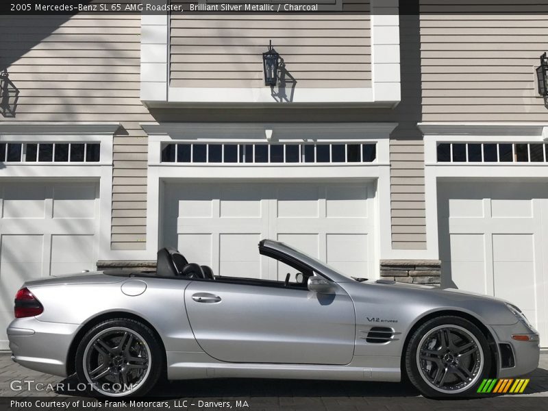 Brilliant Silver Metallic / Charcoal 2005 Mercedes-Benz SL 65 AMG Roadster