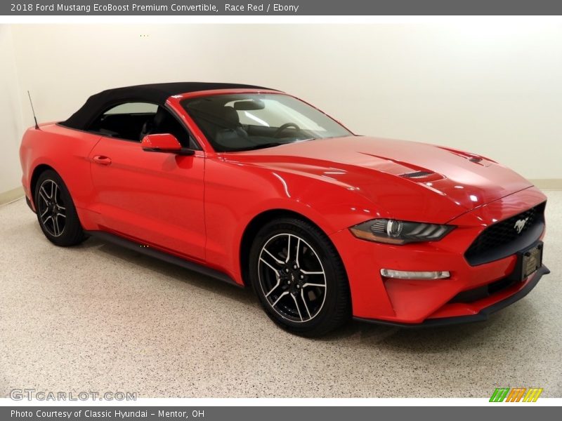 Race Red / Ebony 2018 Ford Mustang EcoBoost Premium Convertible