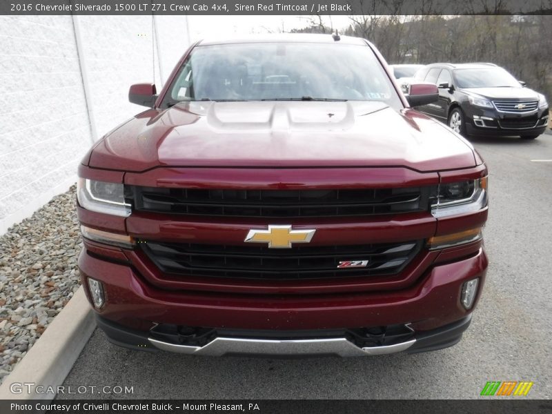 Siren Red Tintcoat / Jet Black 2016 Chevrolet Silverado 1500 LT Z71 Crew Cab 4x4
