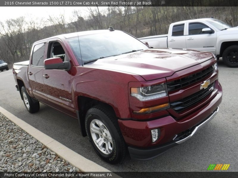 Siren Red Tintcoat / Jet Black 2016 Chevrolet Silverado 1500 LT Z71 Crew Cab 4x4