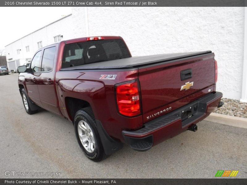 Siren Red Tintcoat / Jet Black 2016 Chevrolet Silverado 1500 LT Z71 Crew Cab 4x4
