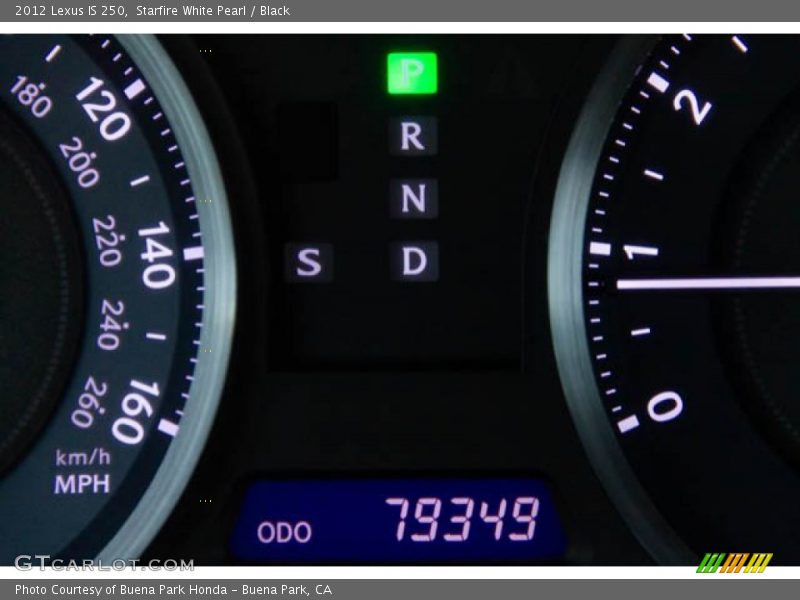 Starfire White Pearl / Black 2012 Lexus IS 250