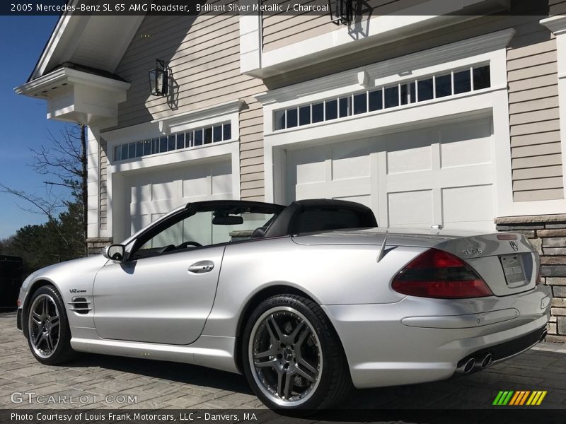 Brilliant Silver Metallic / Charcoal 2005 Mercedes-Benz SL 65 AMG Roadster