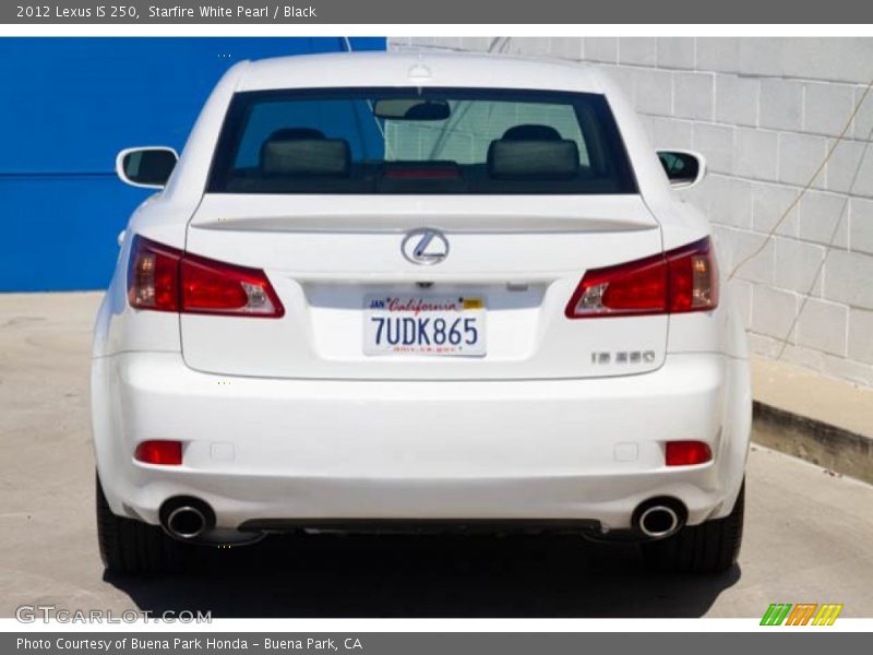 Starfire White Pearl / Black 2012 Lexus IS 250