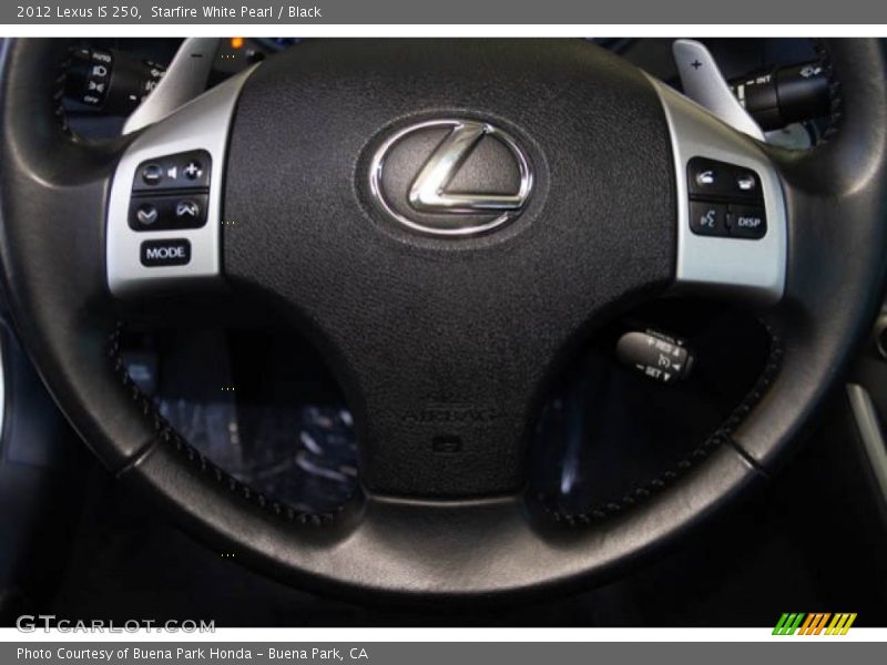Starfire White Pearl / Black 2012 Lexus IS 250