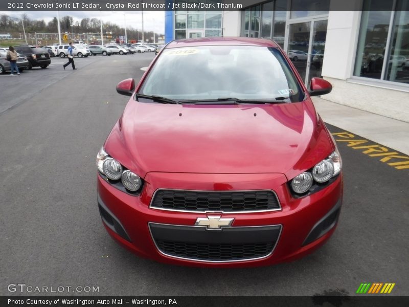 Crystal Red Tintcoat / Jet Black/Dark Titanium 2012 Chevrolet Sonic LT Sedan