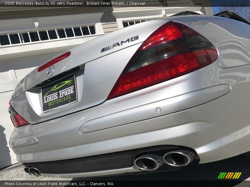 Brilliant Silver Metallic / Charcoal 2005 Mercedes-Benz SL 65 AMG Roadster