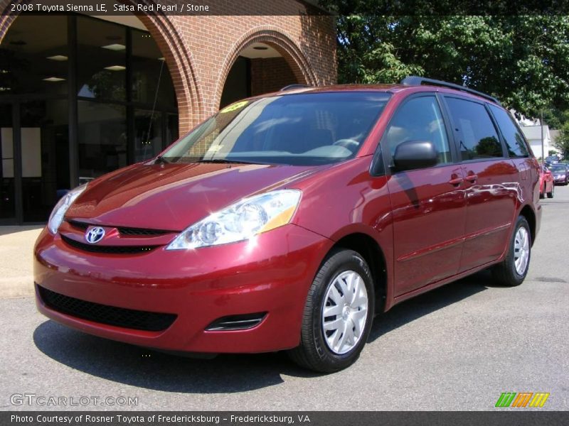 Salsa Red Pearl / Stone 2008 Toyota Sienna LE