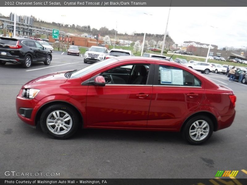 Crystal Red Tintcoat / Jet Black/Dark Titanium 2012 Chevrolet Sonic LT Sedan