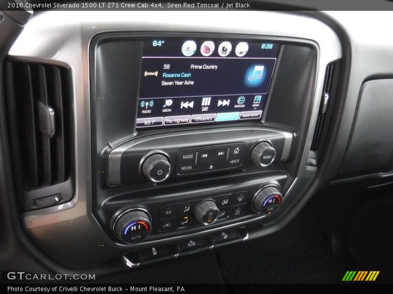 Siren Red Tintcoat / Jet Black 2016 Chevrolet Silverado 1500 LT Z71 Crew Cab 4x4