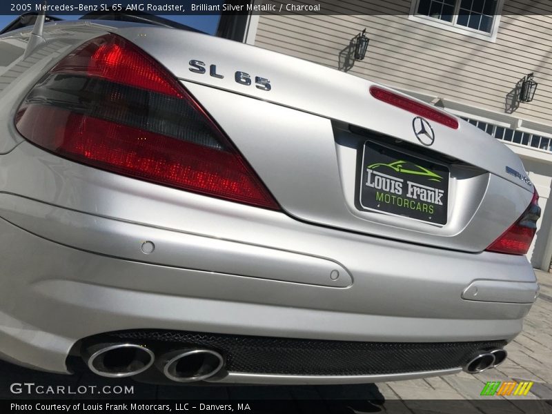 Brilliant Silver Metallic / Charcoal 2005 Mercedes-Benz SL 65 AMG Roadster