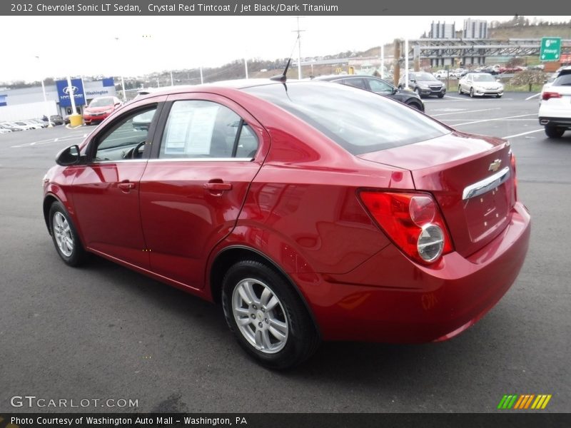Crystal Red Tintcoat / Jet Black/Dark Titanium 2012 Chevrolet Sonic LT Sedan