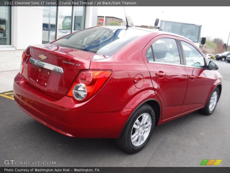 Crystal Red Tintcoat / Jet Black/Dark Titanium 2012 Chevrolet Sonic LT Sedan