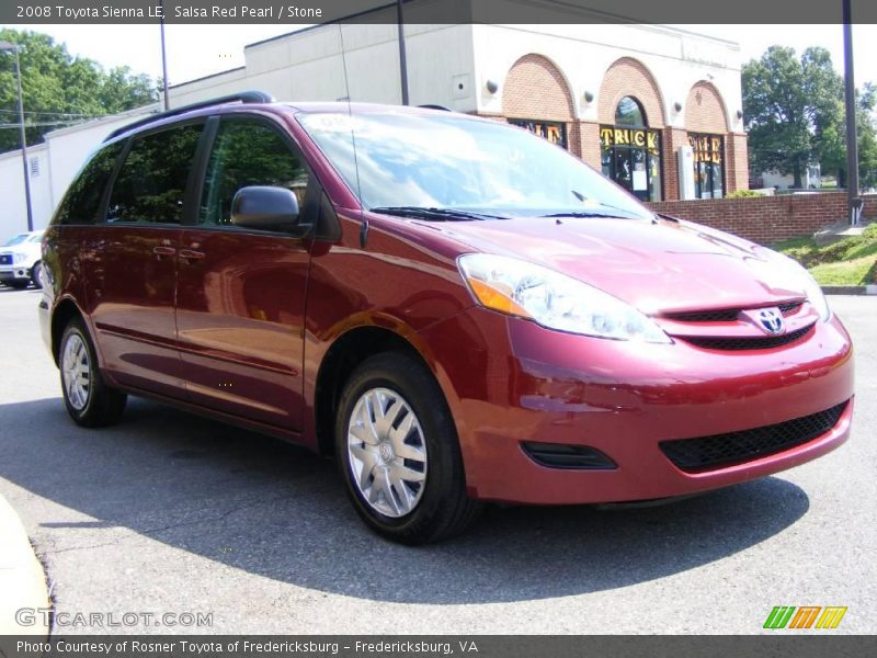 Salsa Red Pearl / Stone 2008 Toyota Sienna LE