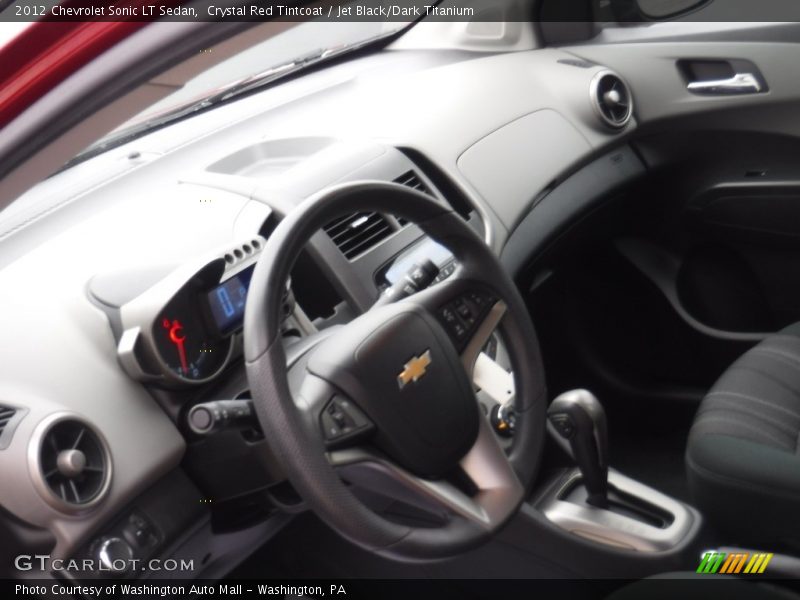 Crystal Red Tintcoat / Jet Black/Dark Titanium 2012 Chevrolet Sonic LT Sedan