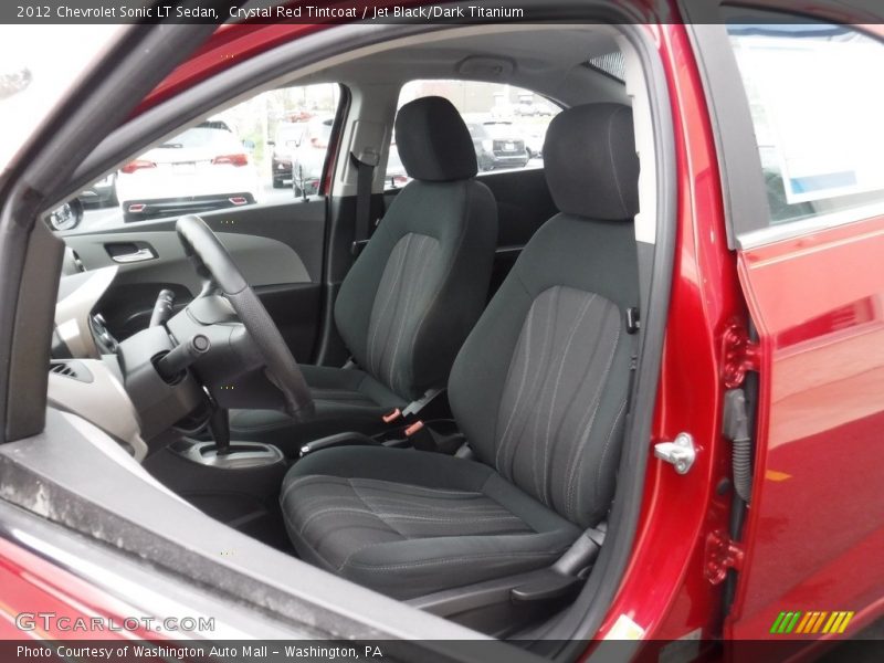 Crystal Red Tintcoat / Jet Black/Dark Titanium 2012 Chevrolet Sonic LT Sedan